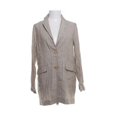 Kavaj (Beige) från Mango Casual Bomull, Linne, Polyester, Viskos