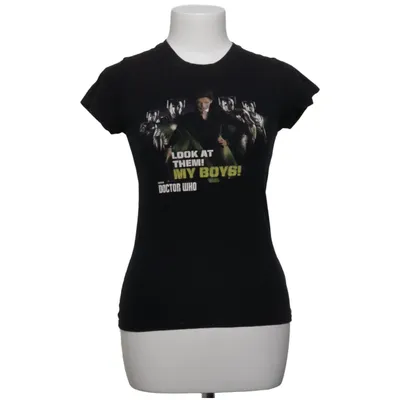 T-shirt (Black) from Doctor WHO Cotton
