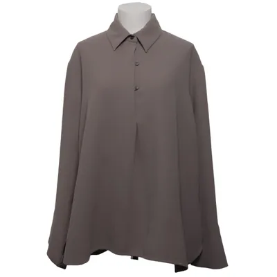 Blouse (Beige) de Mark Kenly Dominotan Cuir, Polyester