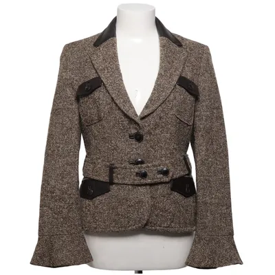Blazer (Brown) from Jaeger Cashmere, Polyamide, Viscose, Wool