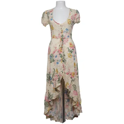 Maxi jurk (Beige, Meerkleurig) van Yeanzi Jun