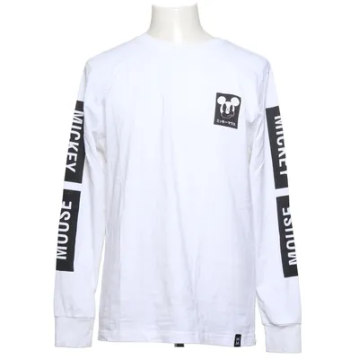 Long sleeve T-shirt (White, Black) from Divided by H&M Cotton
