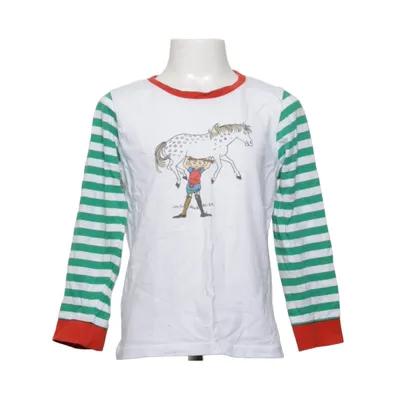 Langærmet t-shirt (Hvid, Grøn, Rød) fra Pippi Långstrump