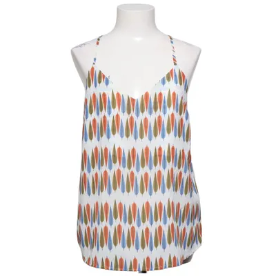 Tank Top (White, Multicolored) from Sarah John Viscose