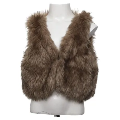 Outer vest (Brown, Multicolored) from L.O.G.G by H&M Acrylic, Cotton, Polyester