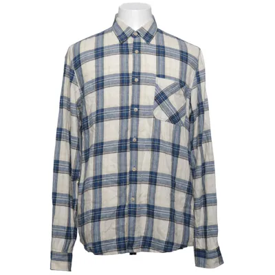 Flanellen overhemd (Blauw, Beige) van Vailent Clothing Katoen