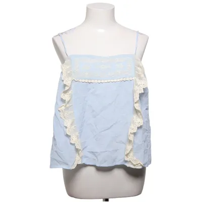 Tank Top (Blue) from Zara Cotton, Viscose