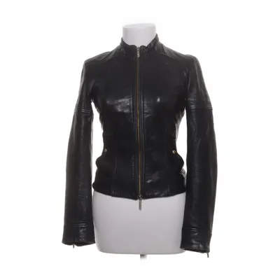 Läderjacka (Svart) från Hugo Boss Skinn, Polyester