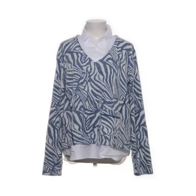 Sweater (Blå, Hvid) fra Just White Bomuld, Elastan, Polyamid, Polyester