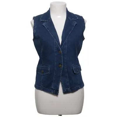 Denim vest (Blue) from Micha Cotton, Elastane