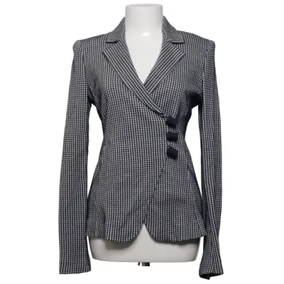 Blazer (Sort, Hvid) fra Emporio Armani Bomuld, Elastan, Polyamid, Polyester, Viscose