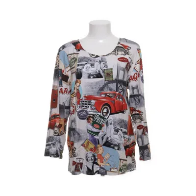 Långärmad t-shirt (Röd, Flerfärgad) från New Jersey Elastan, Viskos