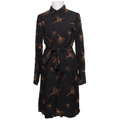 Skjortekjole (Sort, Orange) fra Three Sixty Five Polyester, Viscose