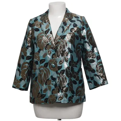 Blazer (Bleu, Or, Noir) de Manoush Coton, Polyester