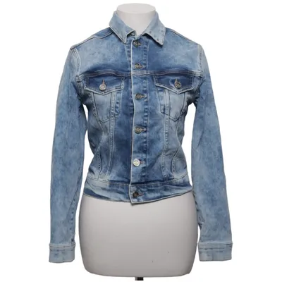 Spijkerjas (Blauw) van Never Denim Katoen, Elastaan, Polyester