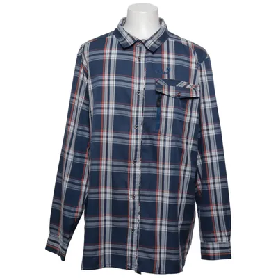 Flannel shirt (Blue, White, Red) from Jack Wolfskin Polyester, Viscose