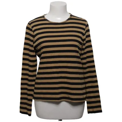 Långärmad t-shirt (Svart, Beige) från Ganni Bomull