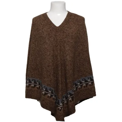 Poncho (Brun, Flerfärgad) från Peruvian Connection Alpackaull