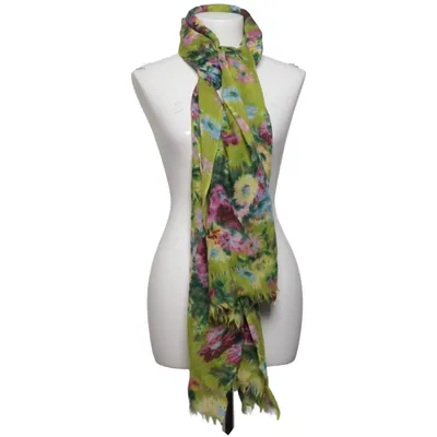 Shawl (Green, Multicolored) from Épice Wool