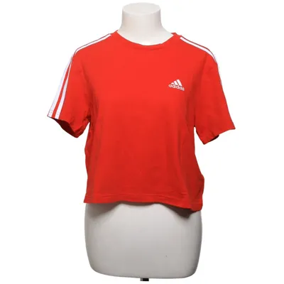 T-shirt (Rood, Wit) van Adidas Katoen, Elastaan, Polyester