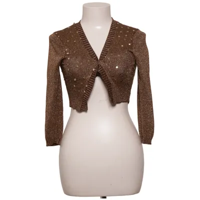 Bolero (Brun, Guld) fra Say What Metallfiber, Silke, Viscose