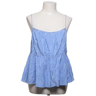 Tank Top (Blue, White) from H&M Cotton, Viscose