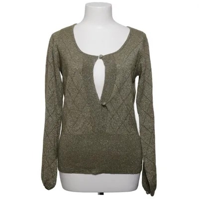 Strickjacke (Grün, Gold) von Naja Lauf Metallfaser, Wolle