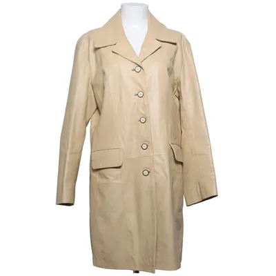Leather coat (Beige) from Petroff Leather