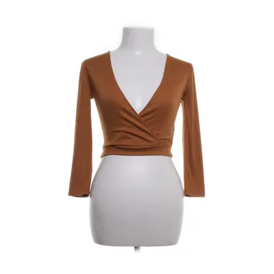 Crop top (Brun) från Forever 21 Polyester, Viskos, Elastan