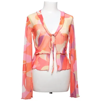 Wikkelblouse (Tie Mesh Top) van NLY One Elastaan, Polyester