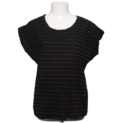 Top (Black, Gold) from Vivance Cotton, Metallic fiber