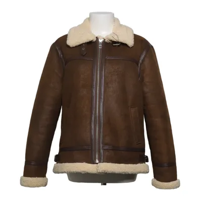 Shearling jas (Bruin, Wit) van Livelo Polyester, Polyurethaan, Viscose