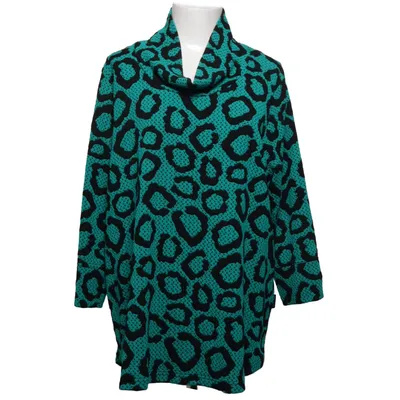 Sweater (Green, Black) from Pont Neuf Metallic fiber, Polyester, Viscose