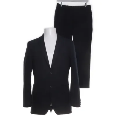 Kostym (Blå) från Lund Elastan, Polyester, Ull