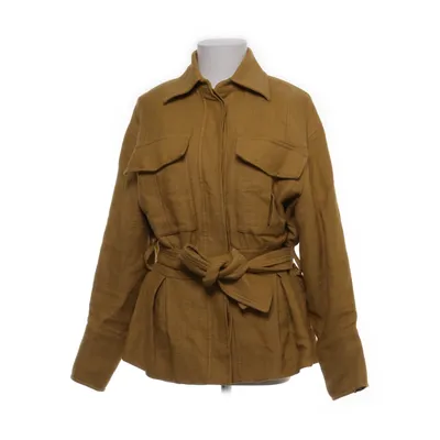 Veste safari (Jaune) de Massimo Dutti Coton, Lin, Viscose