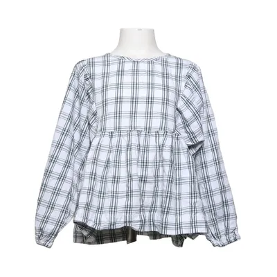 Blouse (Blanc, Vert) de Polarn O. Pyret Coton biologique