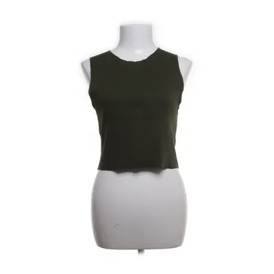 Crop top (Grön) från Zara Trafaluc Bomull, Elastan