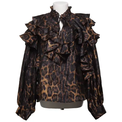Blouse (Brown, Black) from Cras Recycled polyester