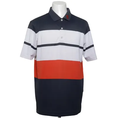 Poloshirt (Blauw, Wit, Rood) van Athletic Fit Elastaan, Polyester
