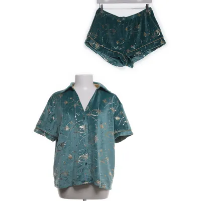 Pyjama (Groen, Goud) van Chelsea Peers Elastaan, Polyester