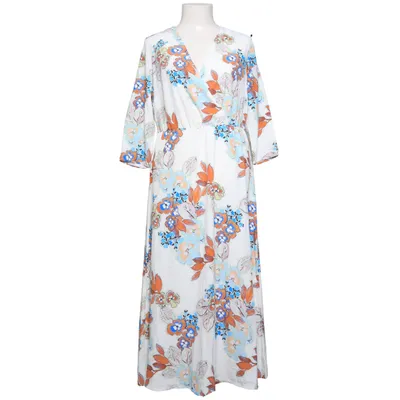 Maxi dress (White, Multicolored) from Amy Vermont Polyester
