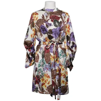 Slå-om-kjole (Hvid, Flerfarvet) fra Queen's Fashion Collection Polyester