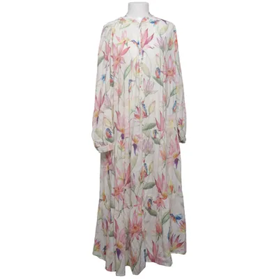 Maxi jurk (Wit, Meerkleurig) van H&M Katoen, Viscose