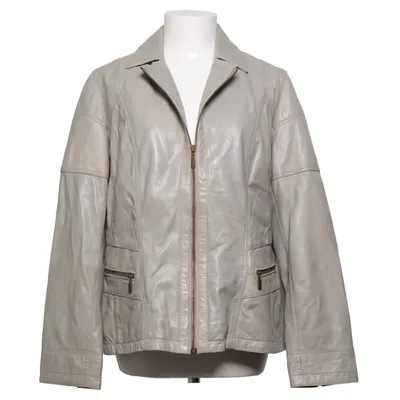 Veste en cuir (Beige) de Molltan Cuir, Polyester