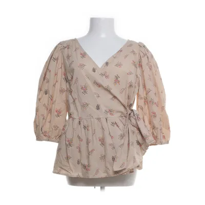 Wikkelblouse (Beige, Meerkleurig) van YAS Organisch katoen
