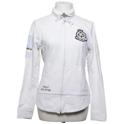 Cardigan (White, Blue) from HV Polo Cotton, Elastane