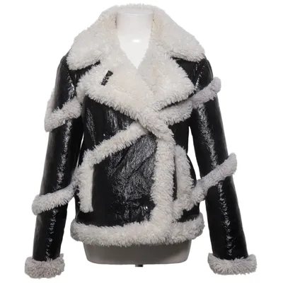 Shearling jacket (Black, White) from Stand Studio Polyester, Polyurethane