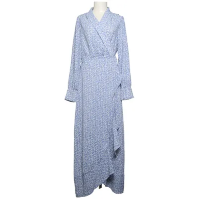 Wrap dress (Blue, White) from Love Lolita Polyester