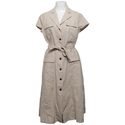 Robe chemise (Beige) de Mosaic Coton, Lin