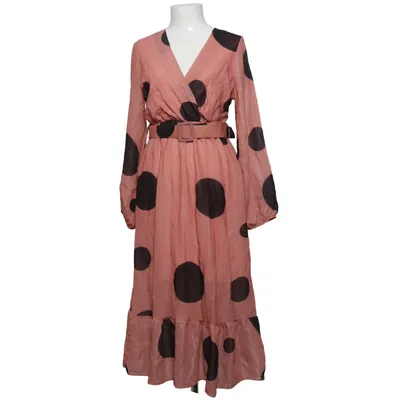 Slå-om-kjole (Pink, Sort) fra Live Elastan, Polyester, Viscose